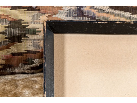 Gino Hollander (American, 1924-2015) Pen On Paper, Man Playing The Banjo 