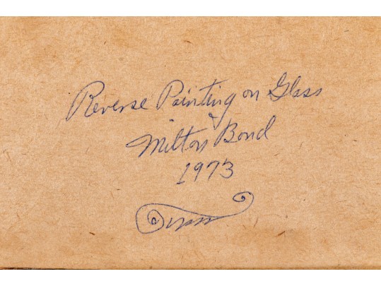 Milton Bond (1918-2010, American) Reverse Glass Painting