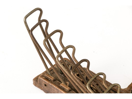 Pair Of Rustic Vintage Wall Mounted Leash / Hat Hangers