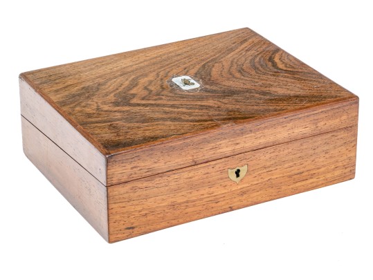 Vintage Mahogany Flip Top Writing Desk