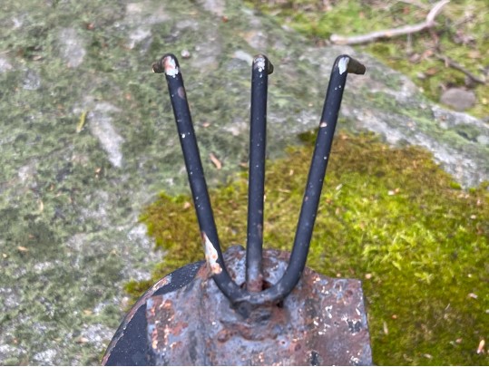 Brutalist Metallic Bird Sculpture