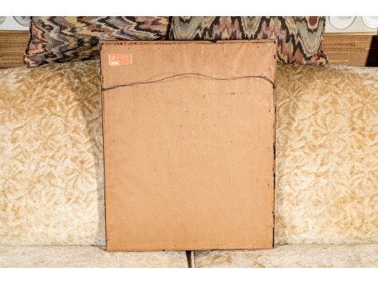 Gino Hollander (American, 1924-2015) Pen On Paper, Man Playing The Banjo 