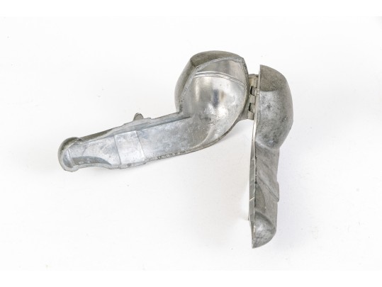 Four Vintage Lead Or Pewter Ice Cream & Chocolate Moulds