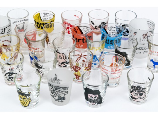 Awesome Collection Of 27 Assorted Shot Glasses