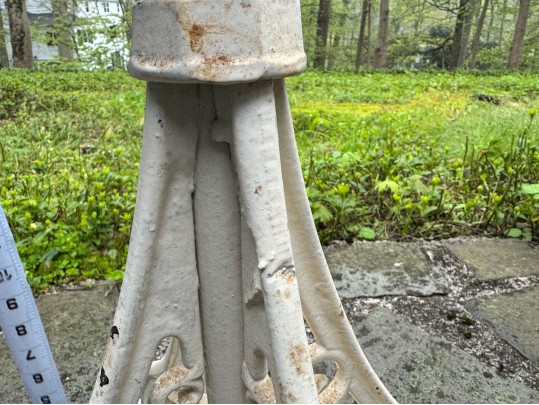 Antique Art Nouveau Cast Iron Hall Tree