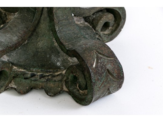 Pair Of Iron Two Light Table Lamps