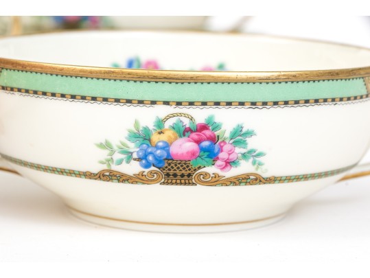 Set Of Eight Soup Bowls And Saucers