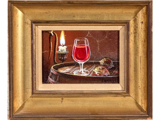 Marcel Danvil Signed Still Life Oil On Canvas With Certificate Of Authenticity