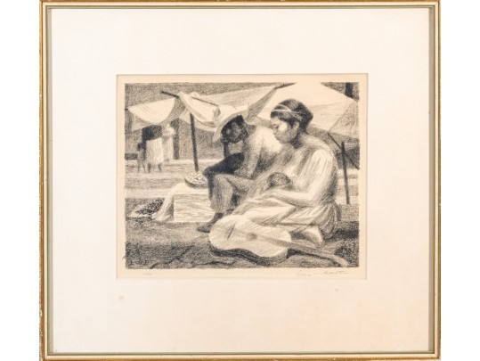 Lewis W Rubenstein (American, 1908-2003) Lithograph