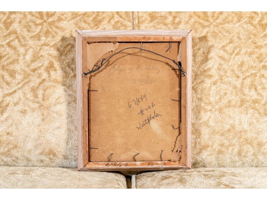 Oil On Board Impressionist Style Lanscape With Impasto