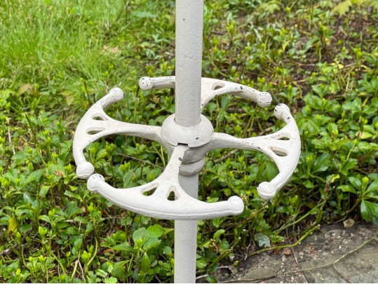 Antique Art Nouveau Cast Iron Hall Tree