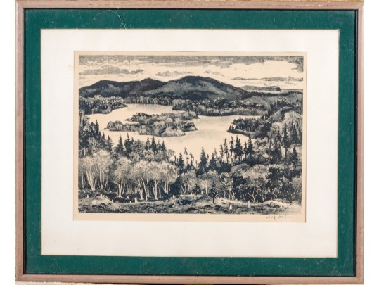 Adolf Dehn (American, 1865-1968) Limited Edition Lithograph