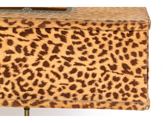 Great Pair Of 1950's Haeger Pottery Panther Lamps With Original Shades