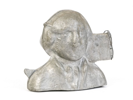 Five Vintage Lead Or Pewter Ice Cream & Chocolate Moulds