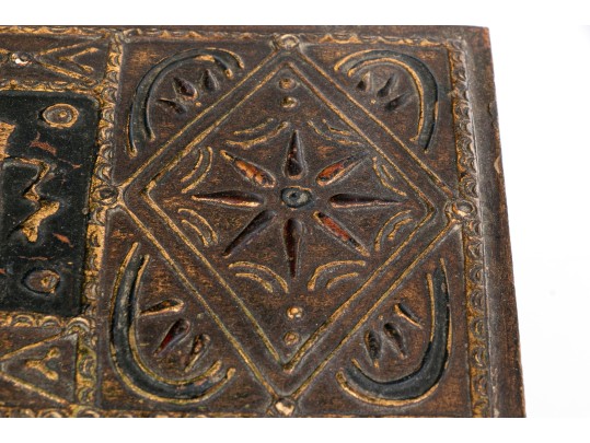 Semi Antique Carved & Gilt Finished Florentine Hinged Casket