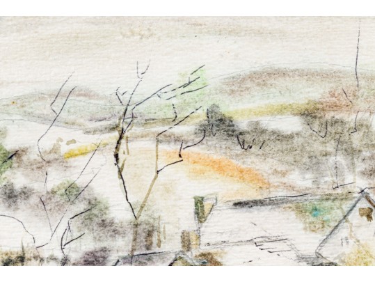 Watercolor On Paper Landscape