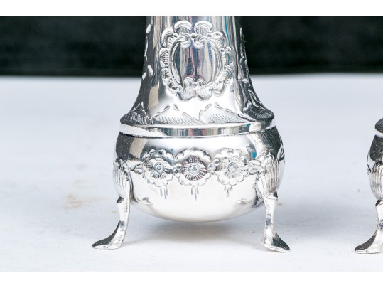 Pair Of Sterling Silver Casters, 4.56 OZT