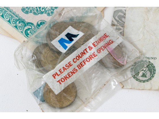 Assorted Currency Collection With Assorted Bills And Coins