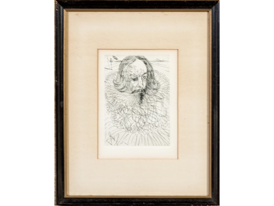 Salvador Dali (Spanish, 1904-1989) “Cervantes” Etching
