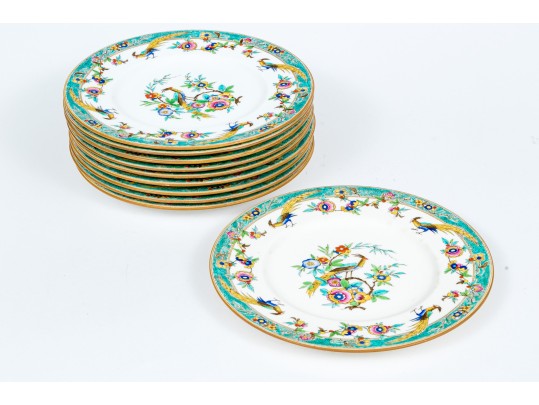 Set Of 10 English Sinclair China Service Dishes