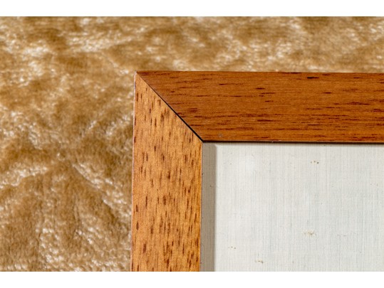 Tacher Signed Watercolor Skiing Scene