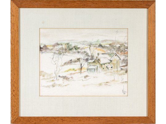 Watercolor On Paper Landscape