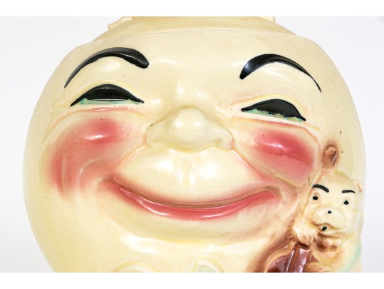 Vintage Roseville Ceramic Clown Cookie Jar
