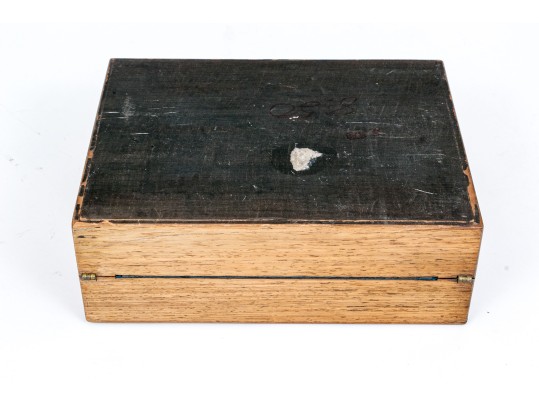 Vintage Mahogany Flip Top Writing Desk