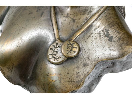 Emmanuel Villanis (French, 1858-1914) Bronze Bust, 'Fille De Bohème'