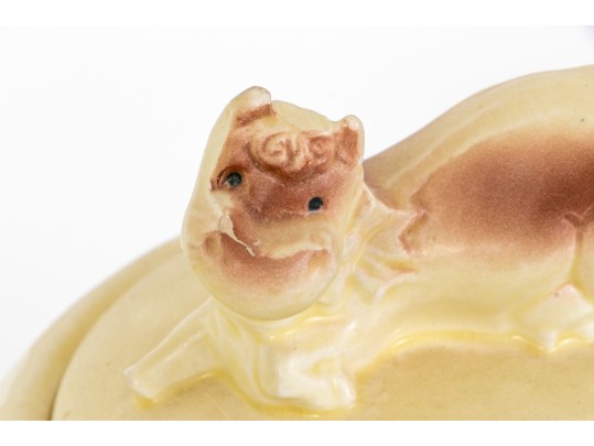 Vintage Roseville Ceramic Clown Cookie Jar