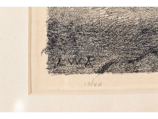 Lewis W Rubenstein (American, 1908-2003) Lithograph