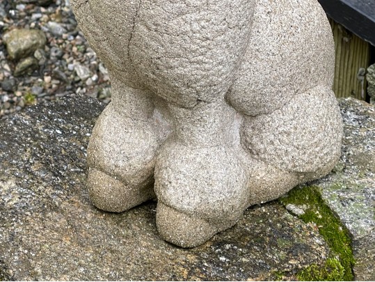 Cast Concrete Poodle Sculpture