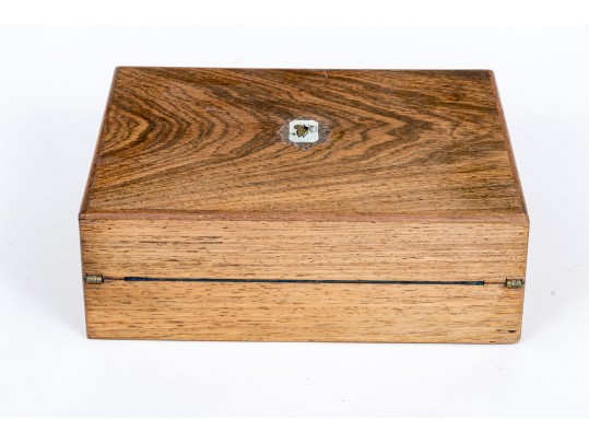 Vintage Mahogany Flip Top Writing Desk