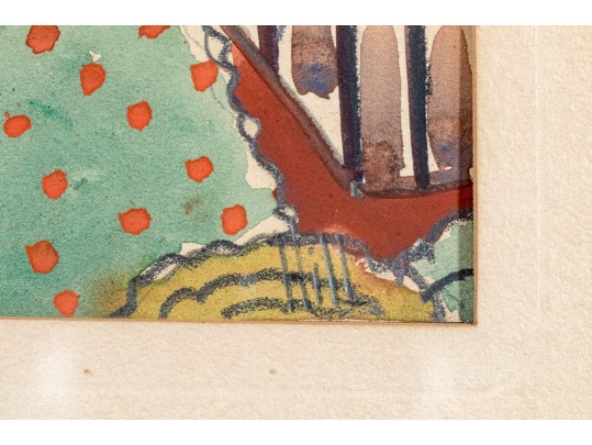 David Hill (20th C.) Watercolor On Paper, Landscape