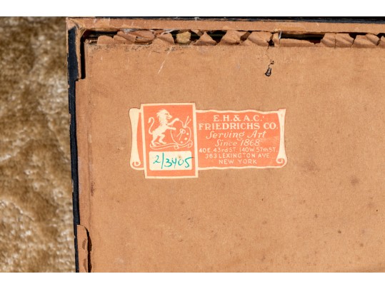 Gino Hollander (American, 1924-2015) Pen On Paper, Man Playing The Banjo 