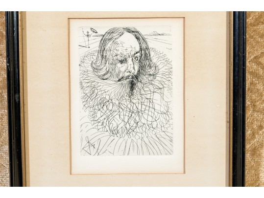 Salvador Dali (Spanish, 1904-1989) “Cervantes” Etching
