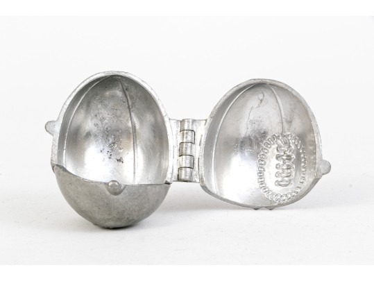 Four Vintage Lead Or Pewter Ice Cream & Chocolate Moulds