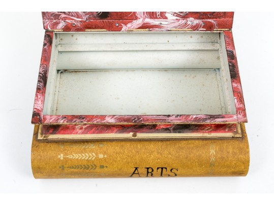 Awesome Vintage Italian Toleware Faux Book Box