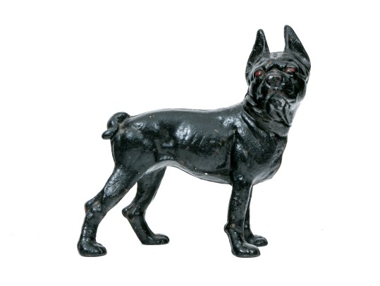 Vintage Cast Iron ‘Boxer’ Form Door Stop