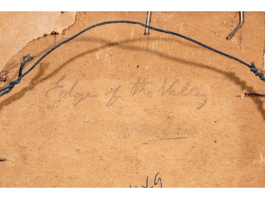 Oil On Board Impressionist Style Lanscape With Impasto