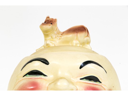 Vintage Roseville Ceramic Clown Cookie Jar