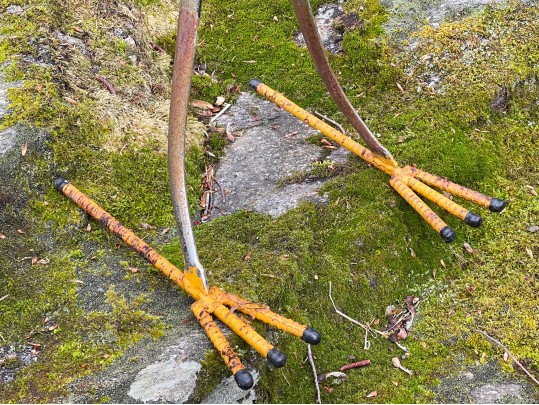 Brutalist Metallic Bird Sculpture