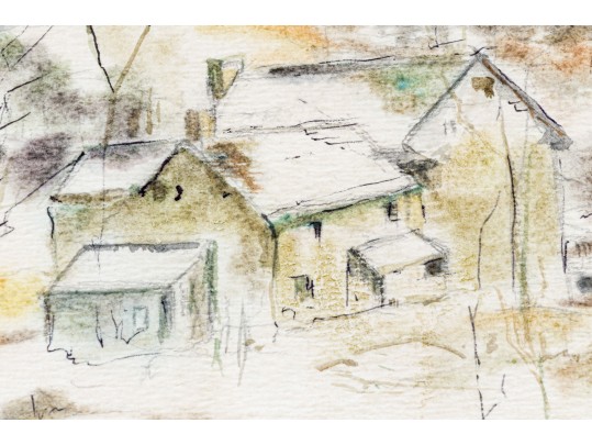 Watercolor On Paper Landscape