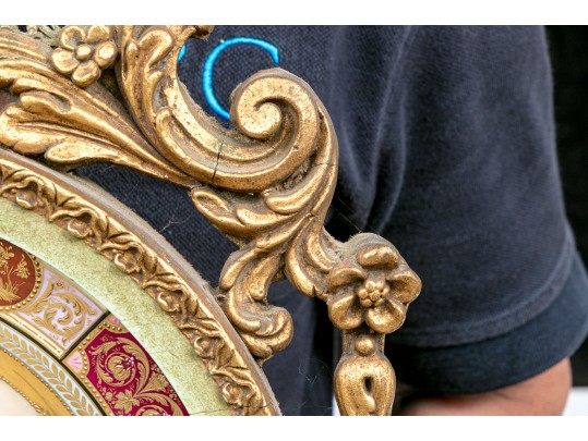 Royal Vienna Hand Painted Cabinet Plate With Raised Gilt