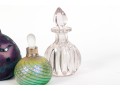 Eight Vintage Crystal And Glass Scent Bottles With Stoppers
