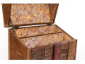 Antique Leather Bound Book Box