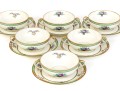 Set Of Eight Soup Bowls And Saucers