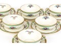 Set Of Eight Soup Bowls And Saucers