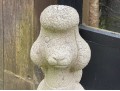 Cast Concrete Poodle Sculpture