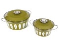 Two MCM Scandinavian Catherine Holm Ceramic Cooking Pots